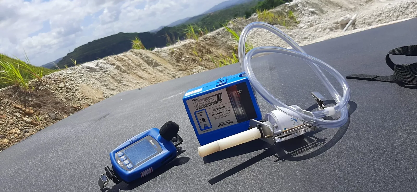 Equipamentos de medição de higiene ocupacional em campo